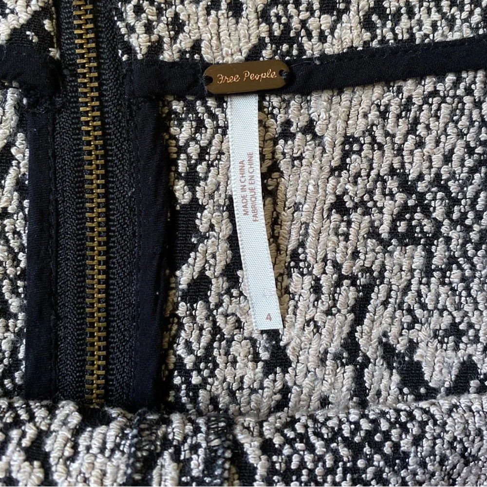 Free People Snake Jacquard Mini Skirt 4 - Picture 6 of 7